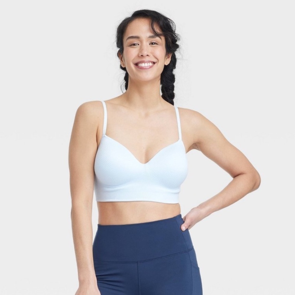 Seamless Medium Support
Longline Sports Bra - All In Motion™ Sky Blue 🆕